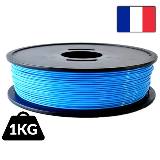 Bobine filament PET G arianeplast 1.75 mm bleu ciel 1kg