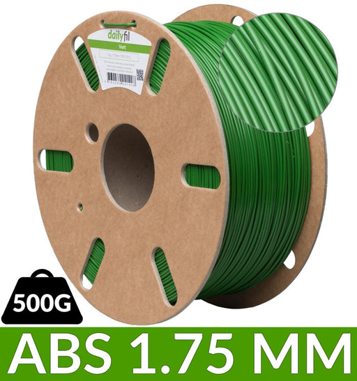 Bobine dailyfil ABS 500g - Vert 1.75 mm