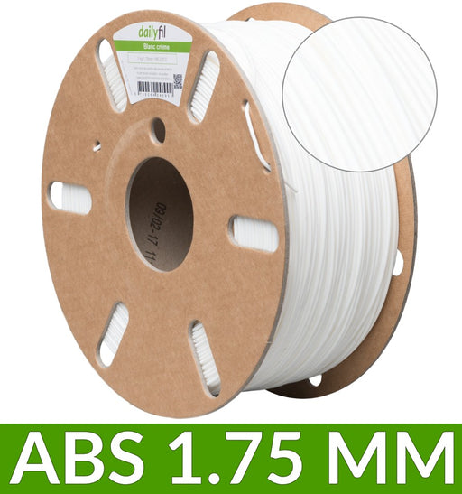 Fil ABS dailyfil Blanc crème - 1.75 mm 1Kg