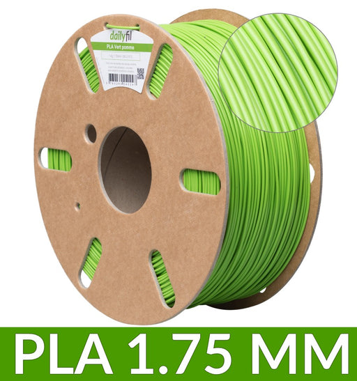 Fil dailyfil PLA 1Kg - Vert pomme 1.75 mm