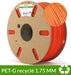 PET-G recyclé Orange 1.75 mm 1000G - dailyfil