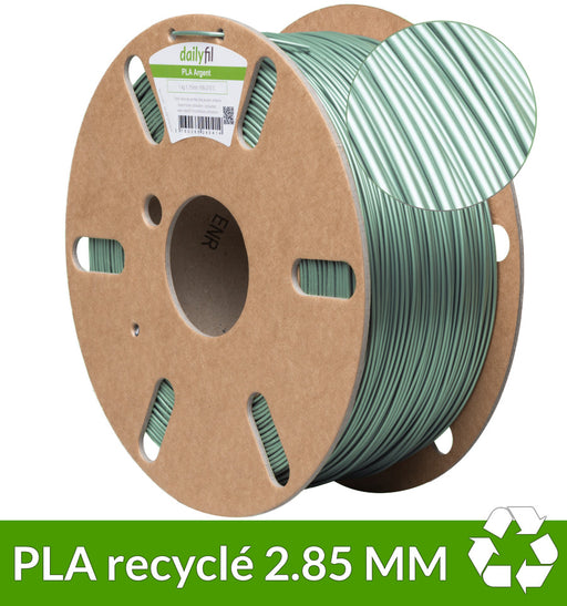 PLA dailyfil recyclé argent 2.85 mm dailyfil - 1kg