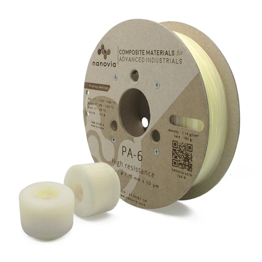 Fil Polyamide Fil Nylon Polyamide PA-6 Natif 1.75 mm Nanovia - 500g — Filimprimante3D