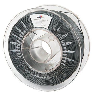 Premium PET-G Spectrum Dark Grey (gris foncé) 1kg filament 1,75mm