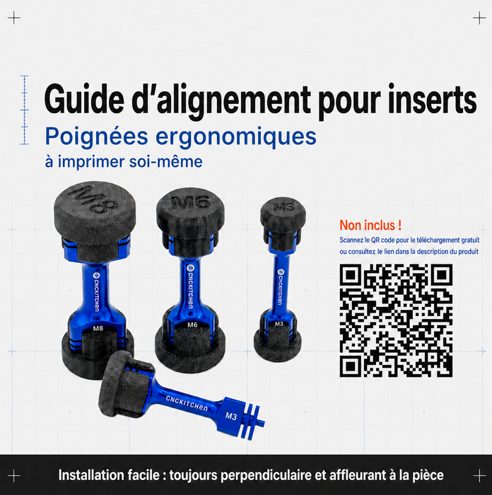 Guide d'alignement pour insert M2-M2.5 (Insert Straightener) CNC Kitchen