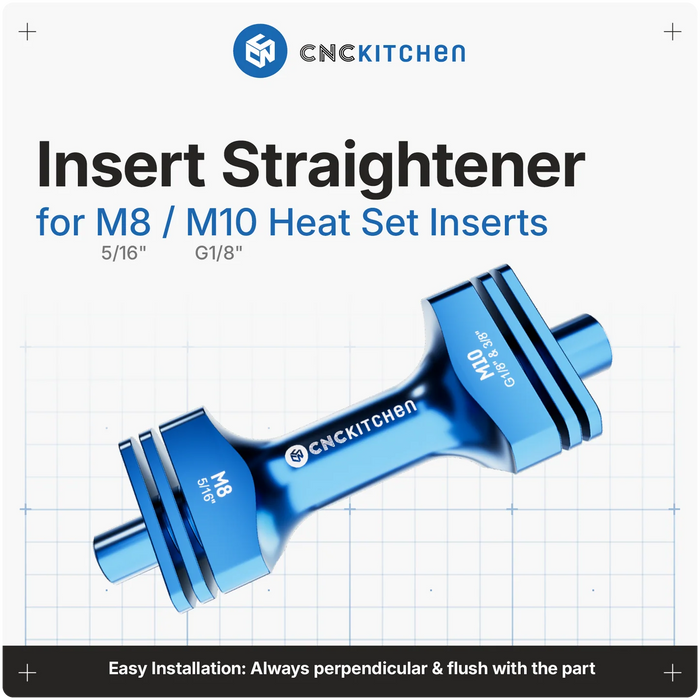 Outil de pose pour insert M8-M10 (Insert Straightener) CNC Kitchen