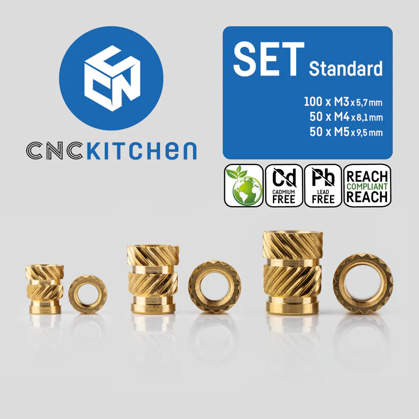Lot de 200 inserts "standard" CNC Kitchen pour impression 3D ...