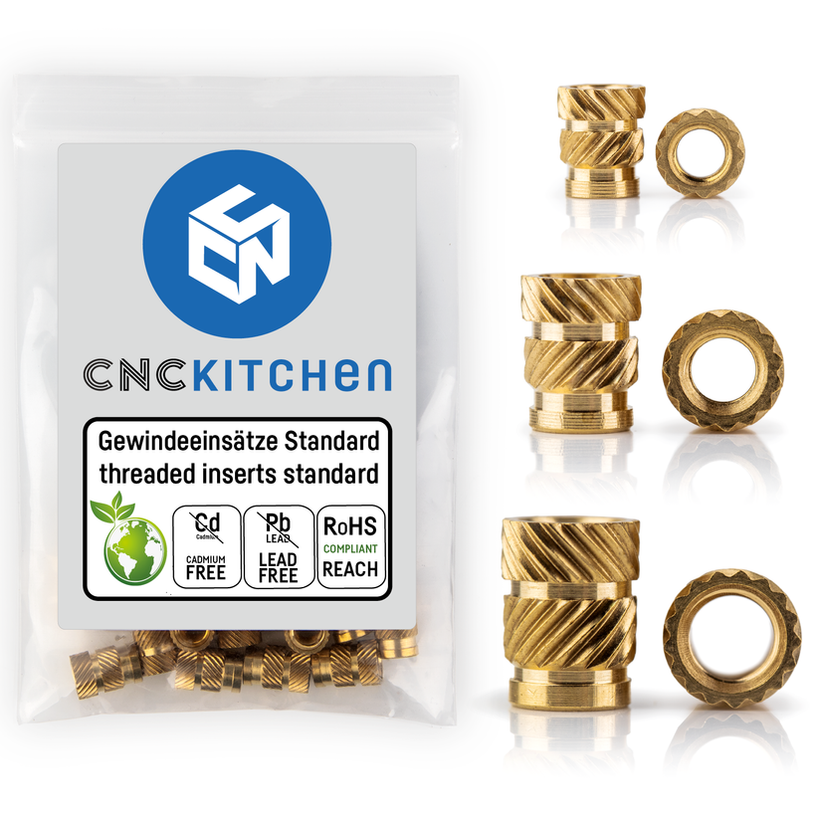 Lot de 200 inserts "standard" CNC Kitchen pour impression 3D ...