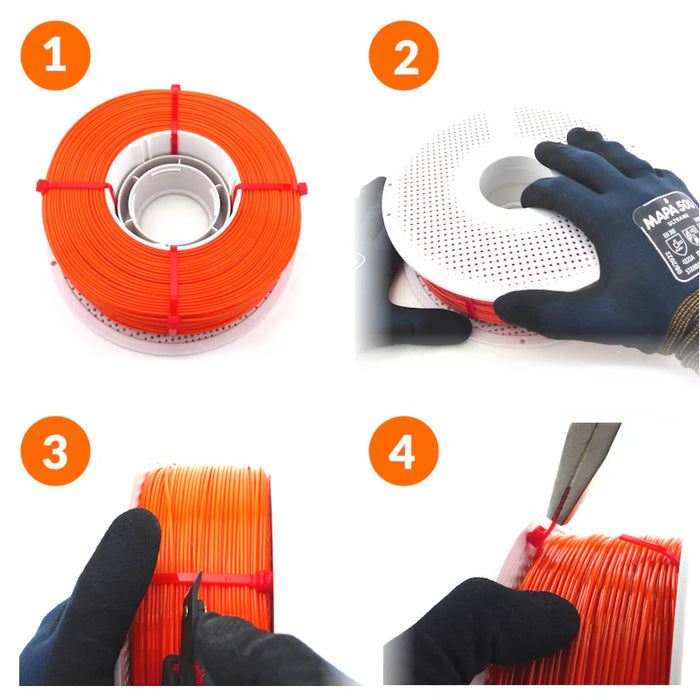 PLA orange 1,75 mm Arianeplast - Format Refill 1kg