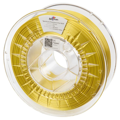 PLA Brillant Glossy Silk Spectrum 1.75 mm 1KG - Jaune Unmellow Yellow