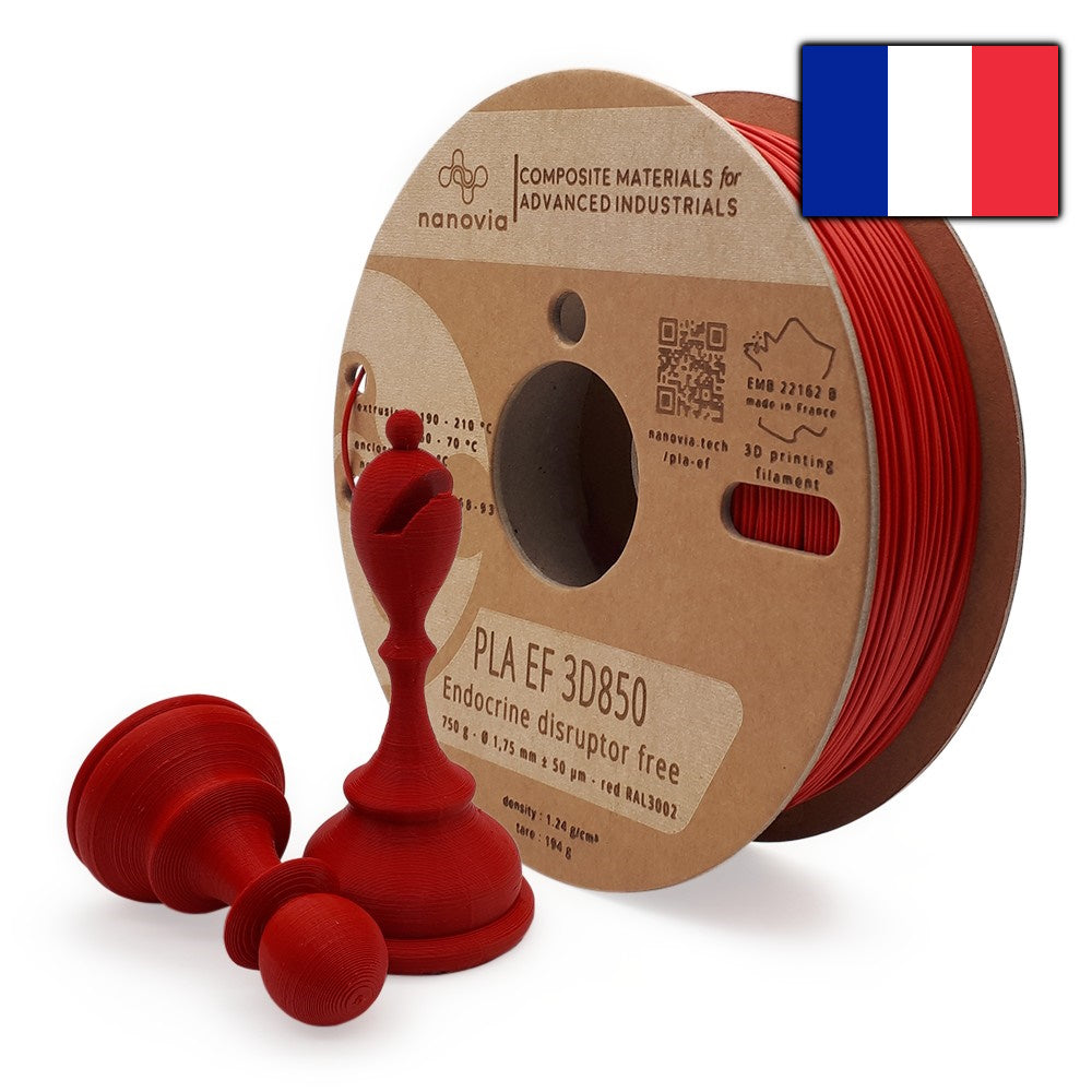 EcoPLA Mat Rouge Forshape - 1.75mm - 1 Kg