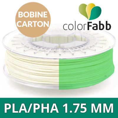 PLA Filament 1.75 mm bobine 0.75 kg couleur Phosphorescent Machines-3D