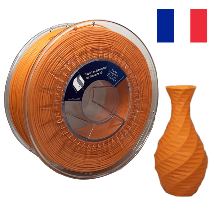 Francofil - Filament PLA Jaune Fluo - diamètre 1,75mm - 1kg - Pour