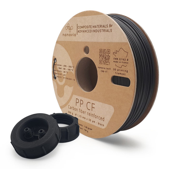 Filament alliage PP et fibre de carbone 1.75mm - 500g Nanovia