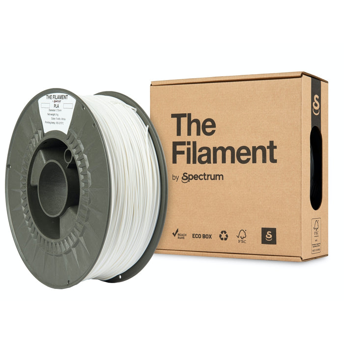 The Filament PLA 1,75 mm Blanc Traffic White 1kg - Spectrum