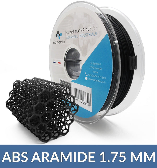 ABS+Aramide Noir 1.75 mm - Nanovia 750g