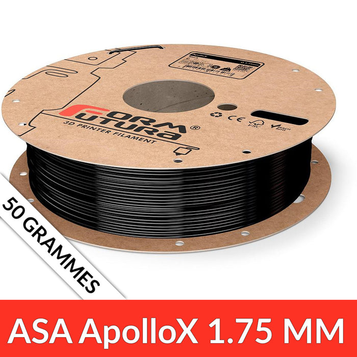 ASA - ApolloX 1.75 mm Noir par 50g - FormFutura