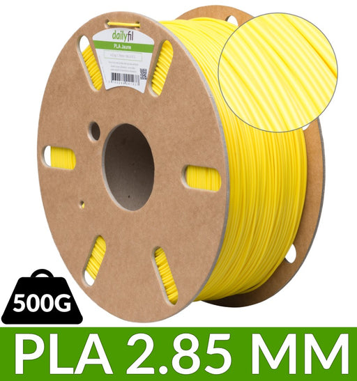Bobine 0.5 kg PLA jaune 2.85 mm dailyfil
