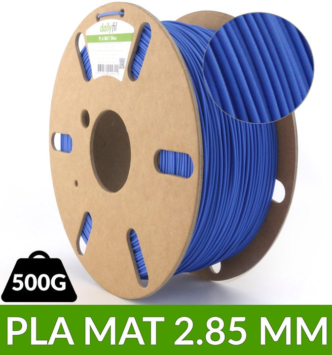 Bobine fil MAT PLA 2.85 mm bleu - 500g dailyfil