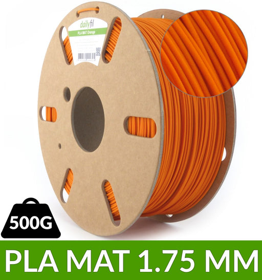 Bobine fil PLA mat Orange 1.75mm - 500g dailyfil