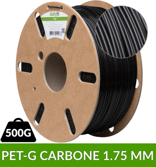 Bobine PET-G Carbone dailyfil 1.75 mm - 500g