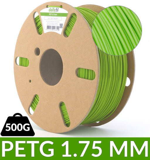 Bobine PETG vert 1.75 mm - 500g dailyfil