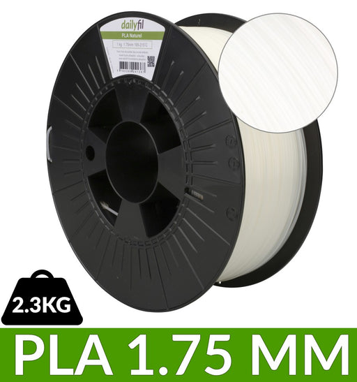Bobine PLA dailyfil 1.75 mm naturel - 2.3 kg