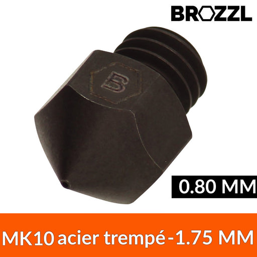 Buse imprimante 3D type volcano - BROZZL laiton 1.2 mm 1.75 mm