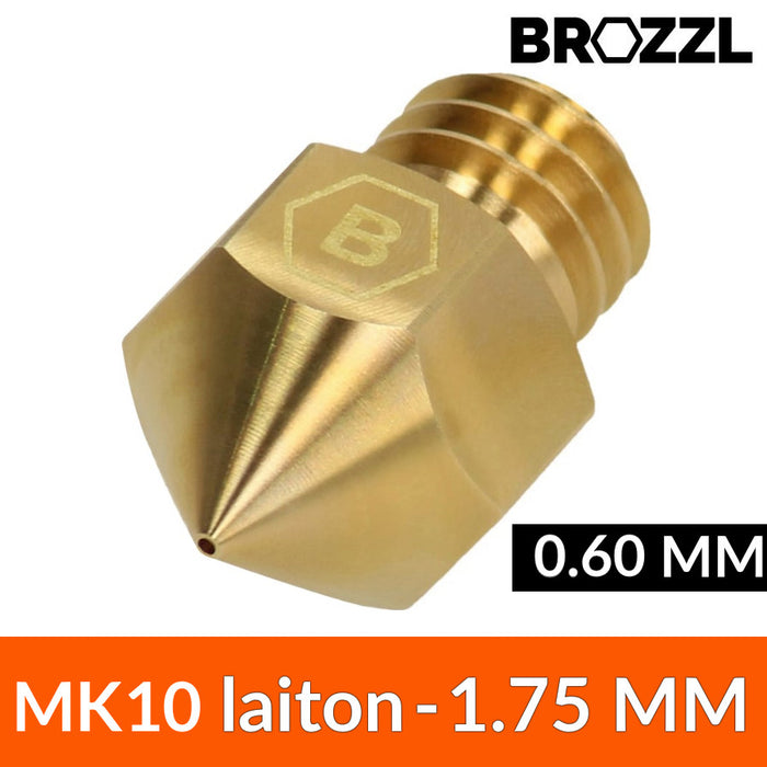 Buse MK10 Laiton 1.75 mm - 0.60 mm Brozzl