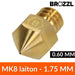 Buse type MK8 1.75 mm 0.60 mm laiton - Brozzl