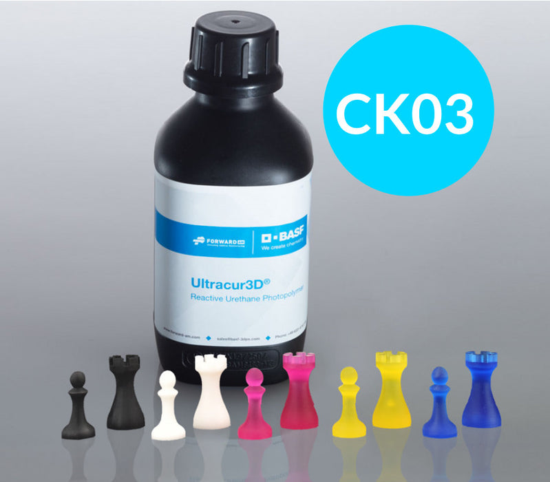 Colorant résine BASF ColorKit Ultracur3D® CK 03 Cyan - 0,5kg