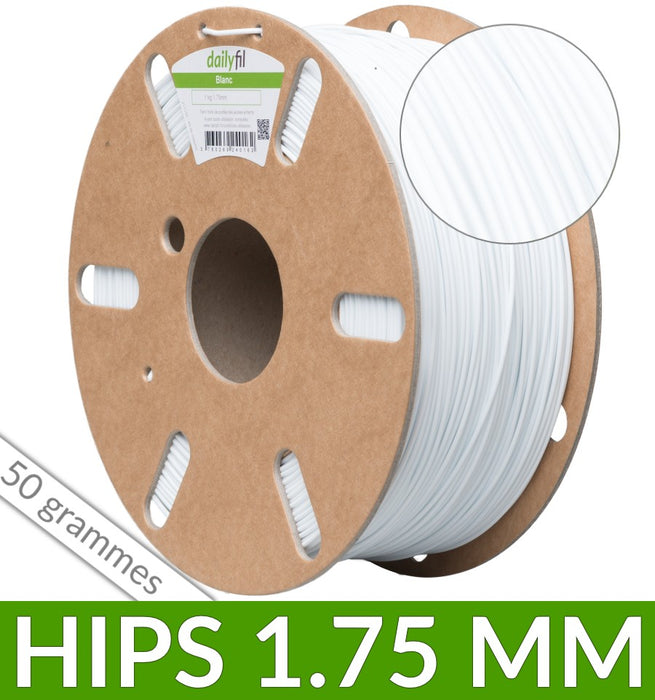Couronne HIPS 1.75 mm - Blanc 50g
