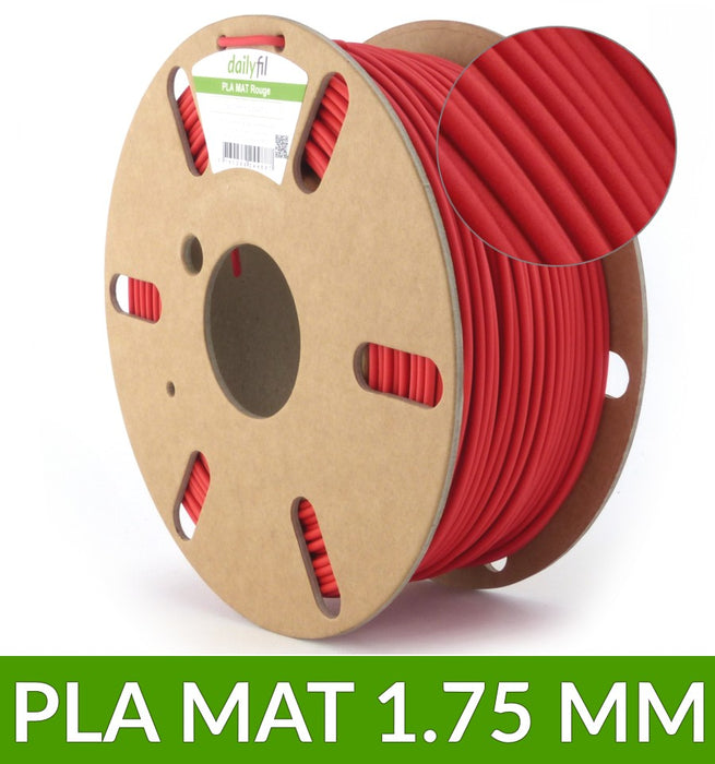 Dailyfil bobine de PLA mat 1.75mm rouge - 1kg