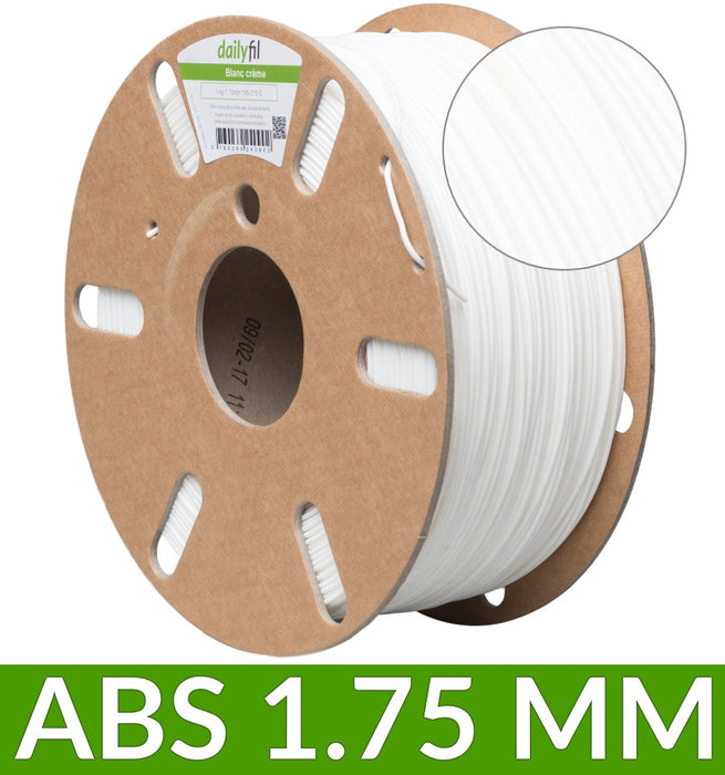 Fil ABS dailyfil Blanc crème - 1.75 mm 1Kg