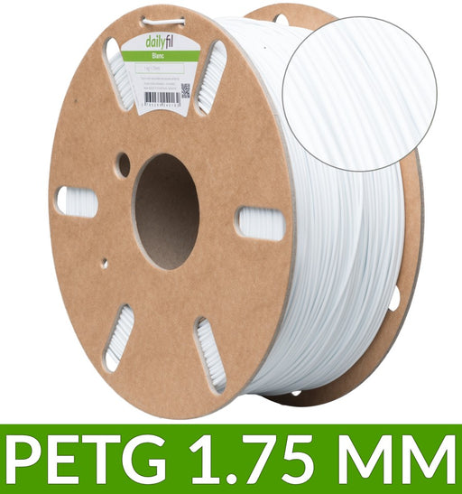 Fil dailyfil PET-G Blanc - 1.75 mm 1kg