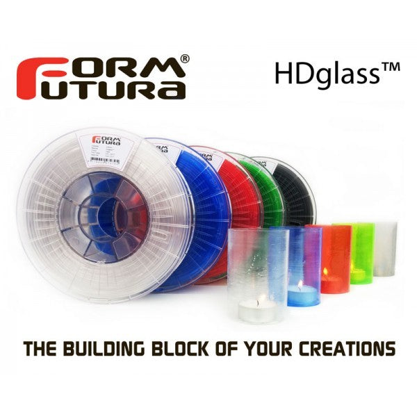 Fil PETG FormFutura - HD Glass 2.85 mm See Through Blue
