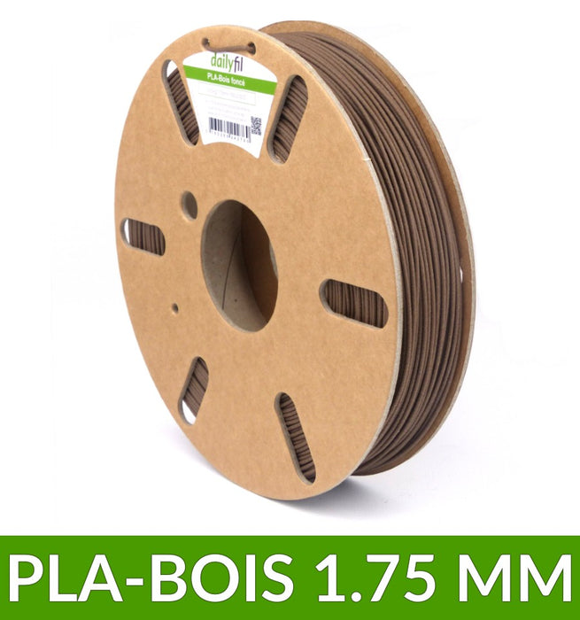 Fil PLA Bois foncé 1.75 mm dailyfil - 500g