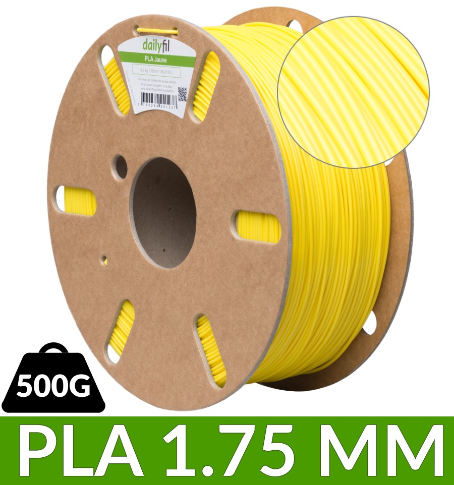 Filament Argent PLA 1.75 mm - 500g dailyfil — Filimprimante3D