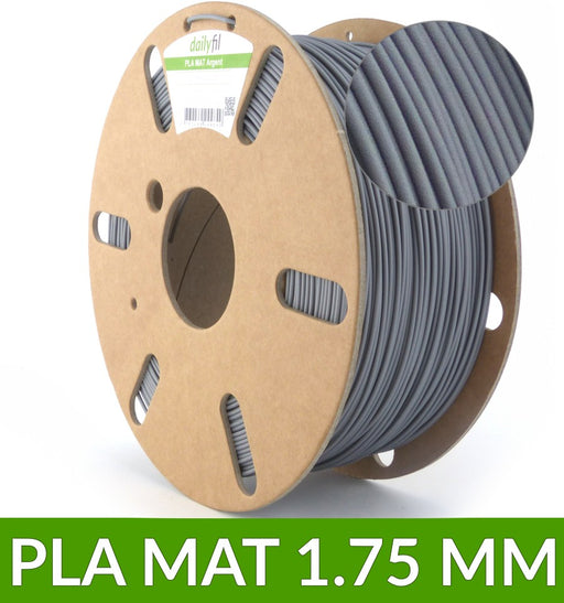 Fil pour imprimante 3D : PLA mat 1.75mm Argent dailyfil 1kg