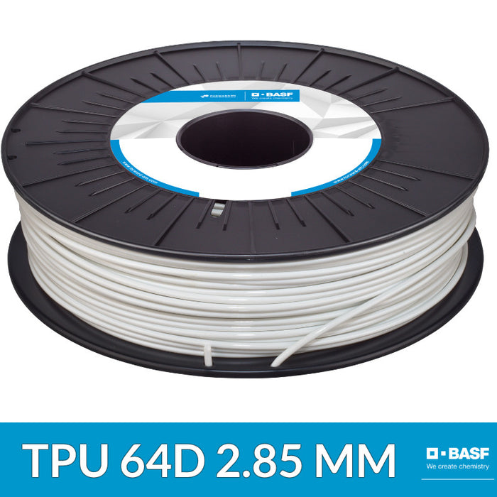 Fil semi-flexible BASF Ultrafuse TPU 64D Blanc 750G - 2.85 mm