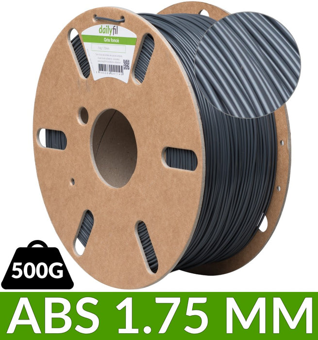 Filament ABS Gris foncé 1.75 mm - dailyfil 500g