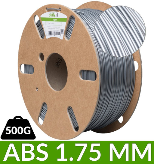 Filament Argent dailyfil ABS - 500g 1.75 mm