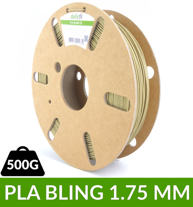 Filament Paillette : PLA Bling dailyfil - Or 1.75 mm 500g