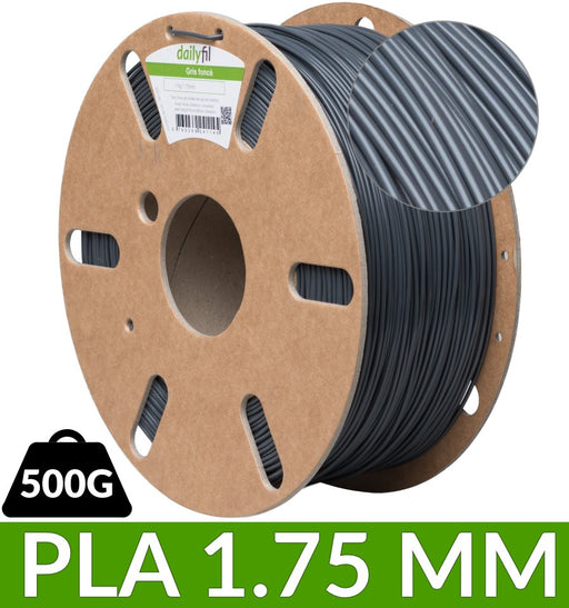 Filament PLA 1.75 mm dailyfil - Gris foncé 500g