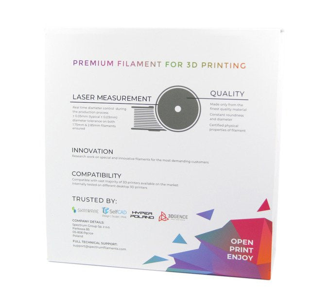 Filament PLA 1.75mm Noir 1kg - Spectrum