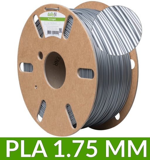 Filament PLA Argent - 1.75 mm dailyfil 1Kg