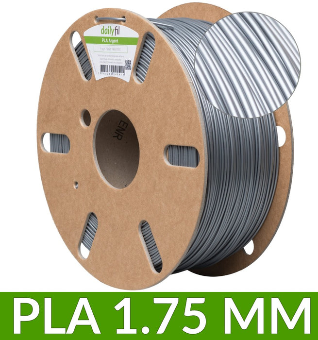 Filament PLA Argent - 1.75 mm dailyfil 1Kg — Filimprimante3D