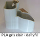 Filament PLA imprimante 3D - gris clair dailyfil 2.85 mm 1Kg