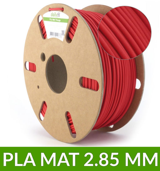 Filament PLA mat Rouge 2.85 mm 1kg - dailyfil