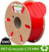 Filament recyclé :  PETG 1.75mm Rouge 500g - dailyfil